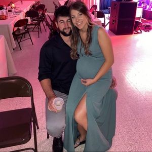 Birdy Grey Shamin Bridesmaid dress color: Sea Glass